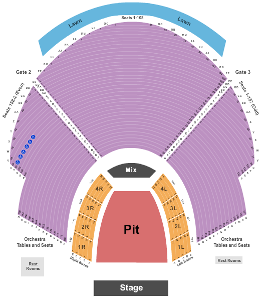 Cadence Bank Amphitheatre at Chastain Park Seating Chart