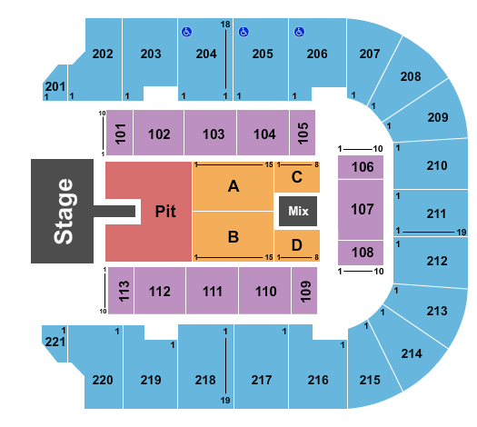 Cadence Bank Arena Seating Chart: Creed