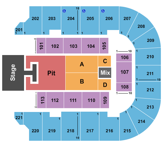 Cadence Bank Arena Seating Chart: Riley Green