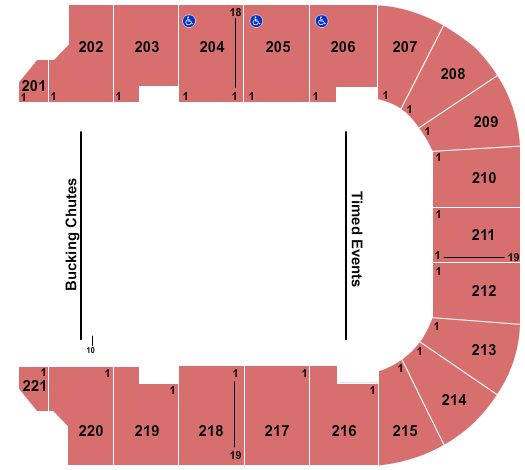 Cadence Bank Arena Seating Chart: Rodeo 3