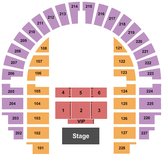 Garth Arena Seating Chart: Endstage 4