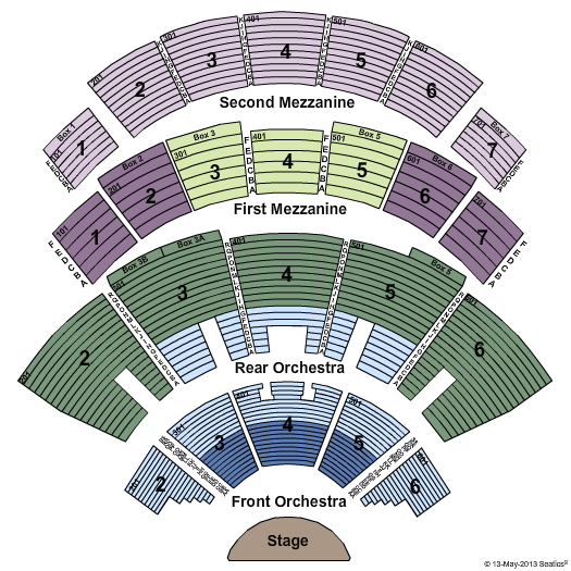 Caesars Palace - Colosseum Seating Chart