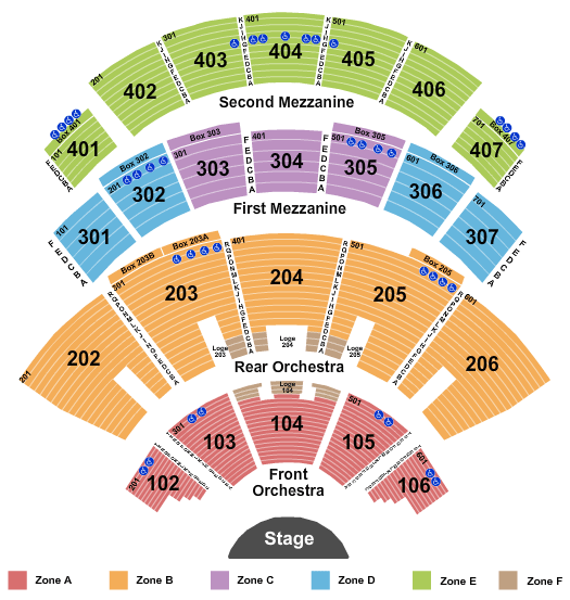 The Colosseum At Caesars Palace Map