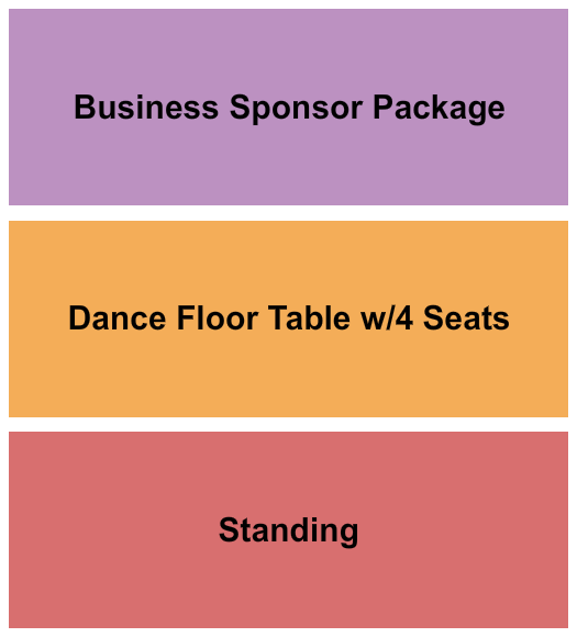 Cahoots Dancehall & Honkytonk Seating Chart: GA/Floor Table