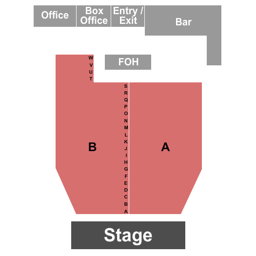 Cains Ballroom Seating Chart: Endstage 2