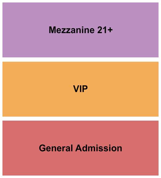 Cains Ballroom Seating Chart: GA / VIP / Mezz 21
