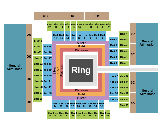 Cajundome Convention Center Seating Chart: MMA 1