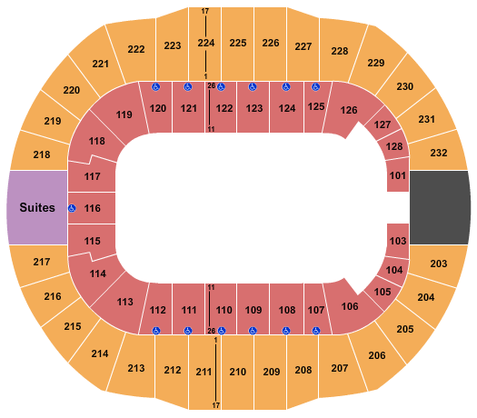 Cajundome Seating Chart: Hot Wheels