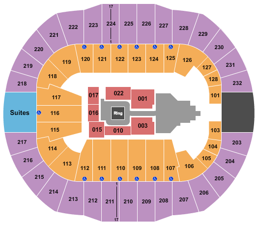 Cajundome Seating Chart: WWE 2