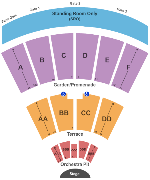 Cal Coast Theater Seating Chart