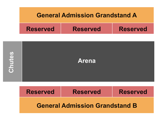 California Exposition & State Fair Seating Chart: Rodeo