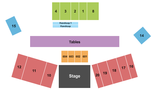 California Mid-state Fair Grounds Seating Chart: Endstage 3