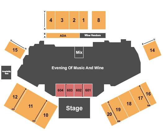 California Mid-state Fair Grounds Seating Chart: Endstage Open Middle