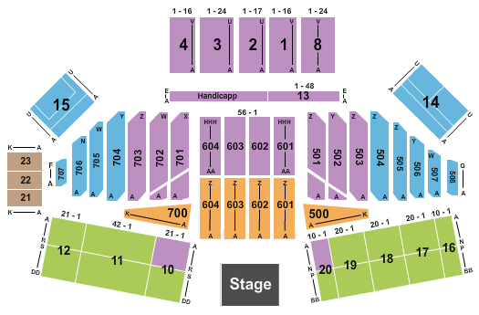 California Mid-state Fair Grounds Seating Chart: Endstage 4