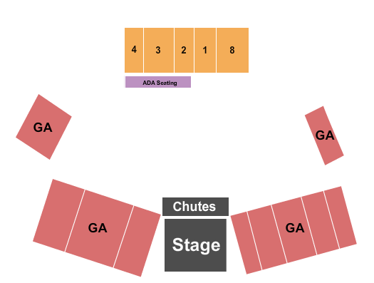 California Mid-state Fair Grounds Seating Chart: Rodeo