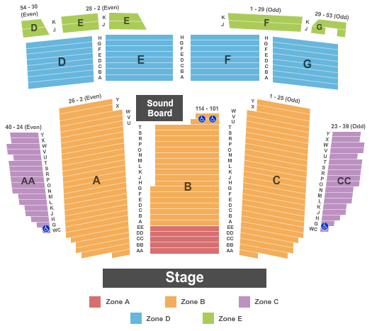 Pollak Theater Seating Chart