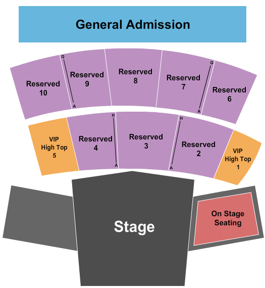 Caloosa Sound Amphitheater Seating Chart: Endstage RSV & Tables w/GA