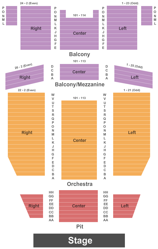 Calvin Theatre Map