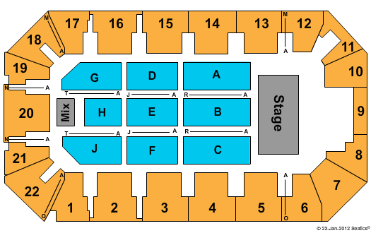 Cambria County War Memorial Arena Seating Chart