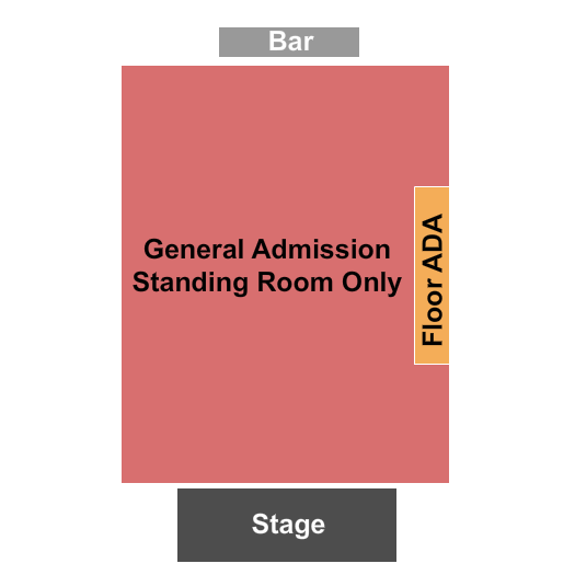 Cambridge Room at House Of Blues - Dallas Seating Chart: SRO/ADA