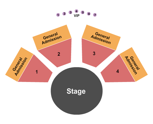 Cameron County Amphitheater & Event Center Seating Chart: Endstage 2