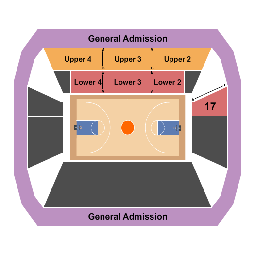 Cameron Hall Seating Chart: Basketball