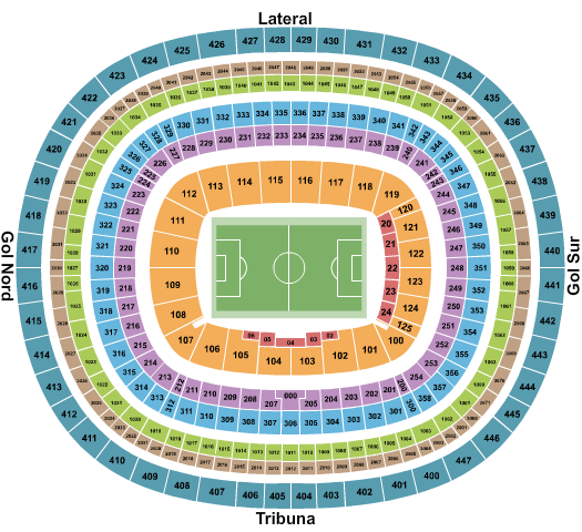 Camp Nou Seating Chart: Soccer - Static