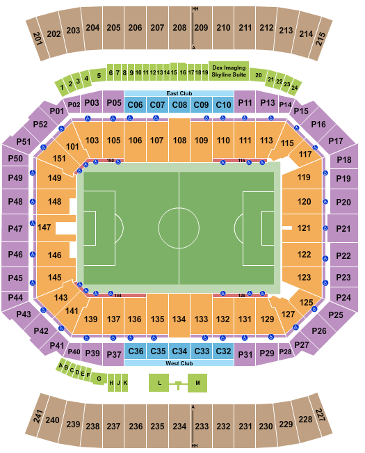 Camping World Stadium Seating Chart: Club World Cup