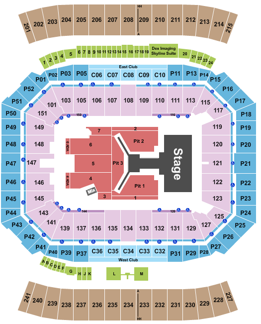 Camping World Stadium Seating Chart: Stray Kids