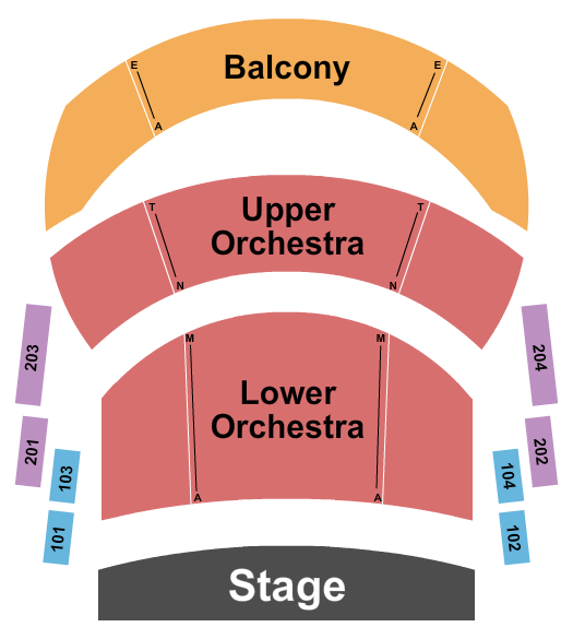 Campus Commons Performance Hall Seating Chart: Endstage