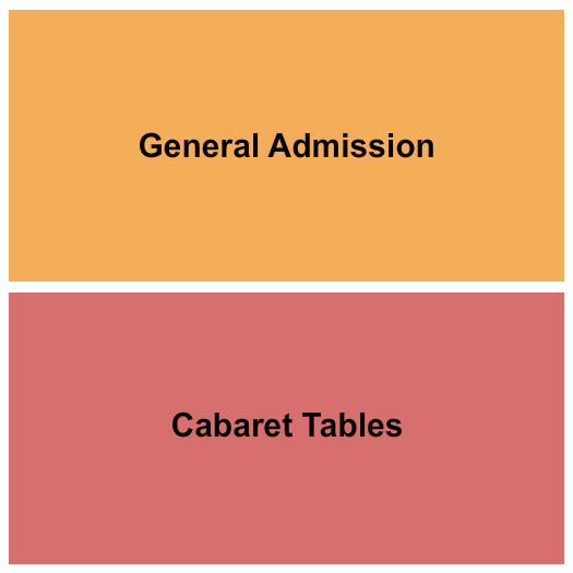 Turner Hall Ballroom Seating Chart: GA/Cabaret Tables