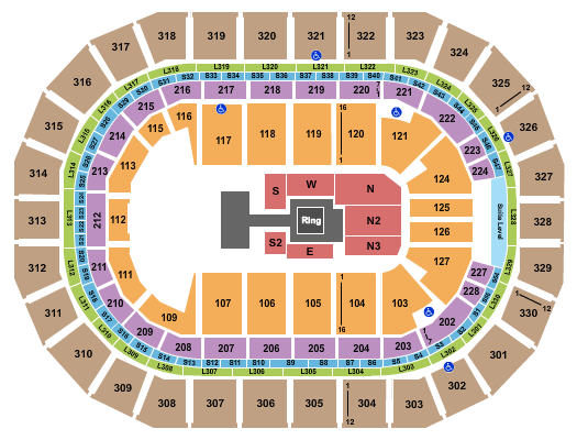 Canada Life Centre Seating Chart: AEW