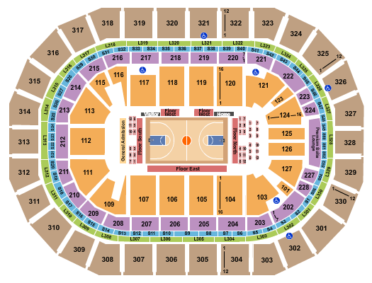 Canada Life Centre Seating Chart: Basketball - Sea Bears