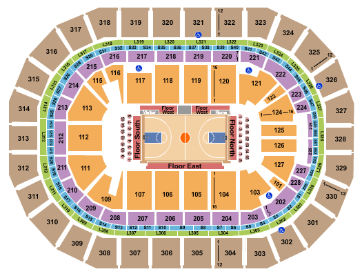 Canada Life Centre Seating Chart: Basketball