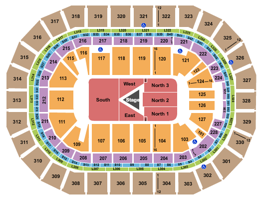 Canada Life Centre Seating Chart: Center Stage 2