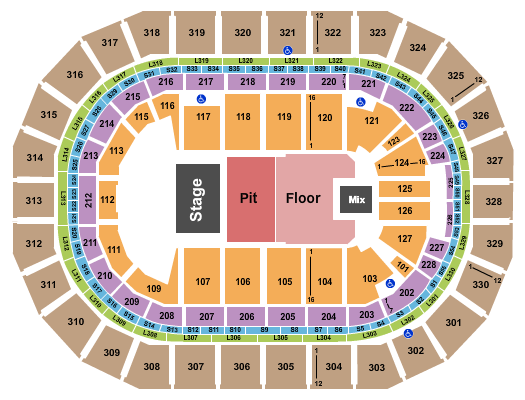 Canada Life Centre Seating Chart: City and Colour
