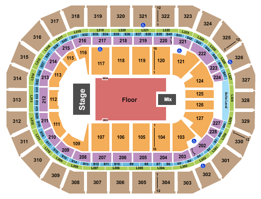Canada Life Centre Seating Chart: Endstage