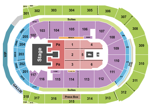 Canada Life Place Seating Chart: Bailey Zimmerman