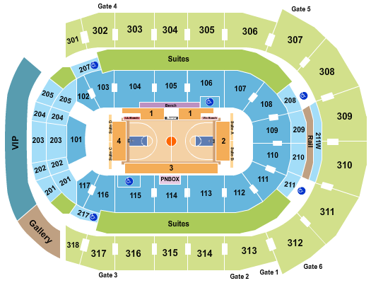 Canada Life Place Seating Chart: Basketball