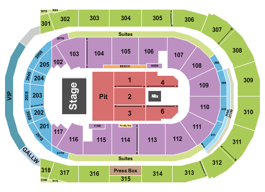 Canada Life Place Seating Chart: Metric