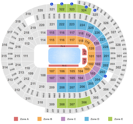 Fleetwood Mac Canadian Tire Centre Seating Chart