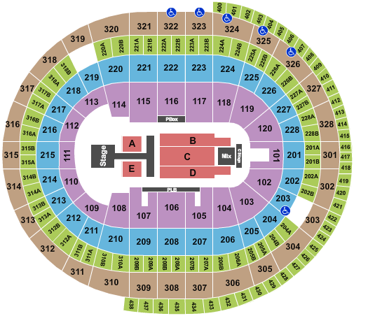 Canadian Tire Centre Map