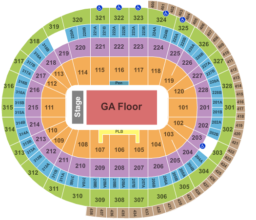 Canadian Tire Centre Map