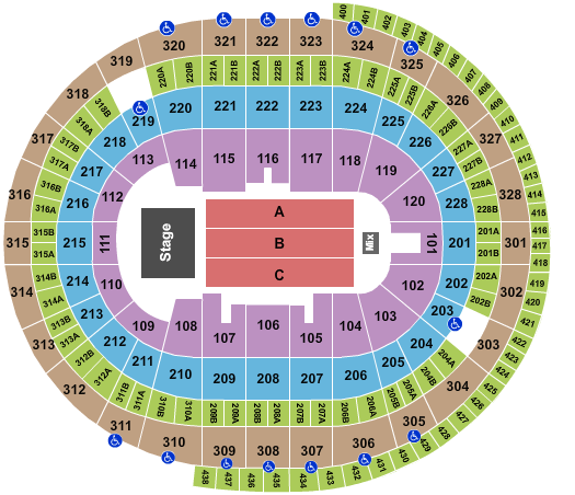 Canadian Tire Centre Seating Chart: Endstage 3
