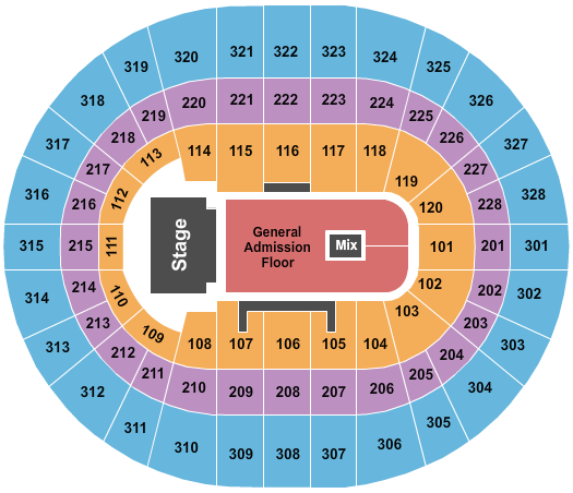 Canadian Tire Centre Seating Chart: Endstage GA 2