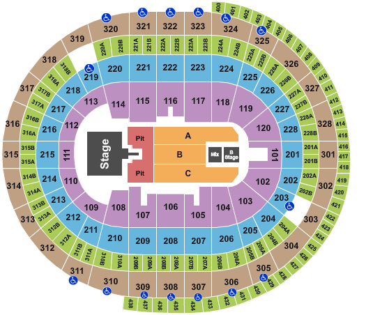 Canadian Tire Centre Seating Chart: Keith Urban