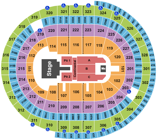 Canadian Tire Centre Seating Chart: Luke Bryan 2026