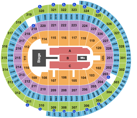 Canadian Tire Centre Seating Chart: Maroon 5