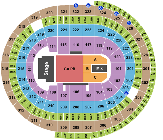 Canadian Tire Centre Seating Chart: Pearl Jam