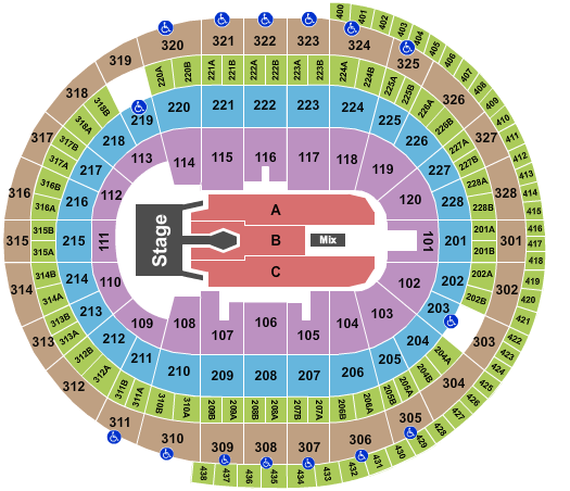 Canadian Tire Centre Seating Chart: Tim McGraw